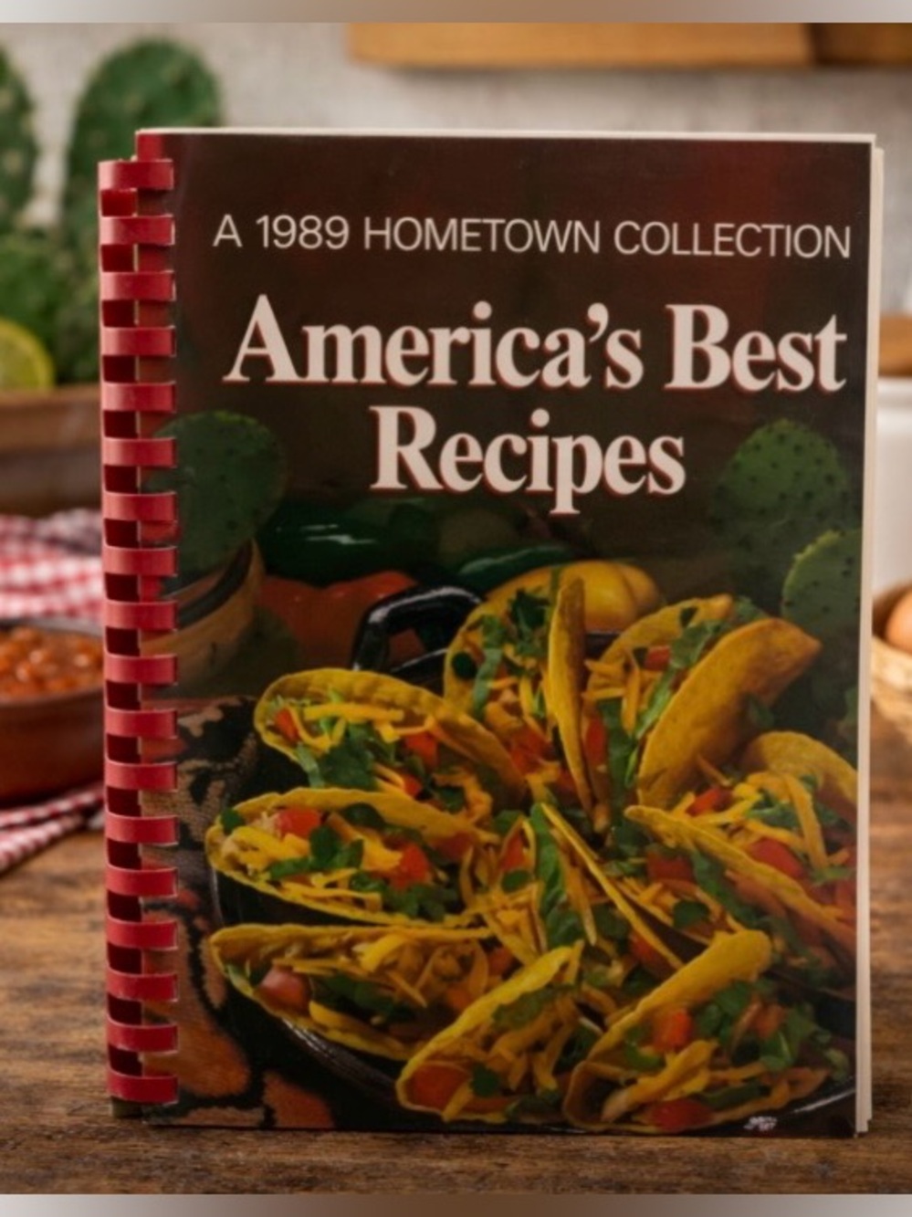 1989 America's Best Recipes Hometown Collection Cookbook Spiral Bound Oxmoor